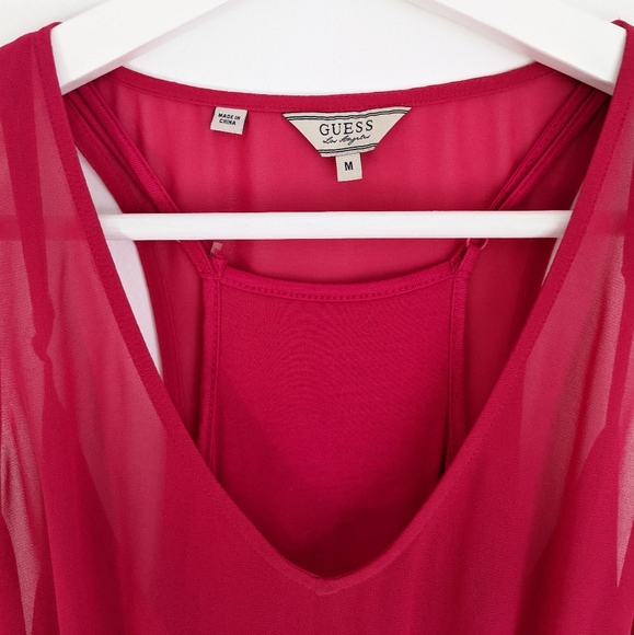 GUESS Kaleidos Sleeveless Pleated Dress M - Picture 7 of 7